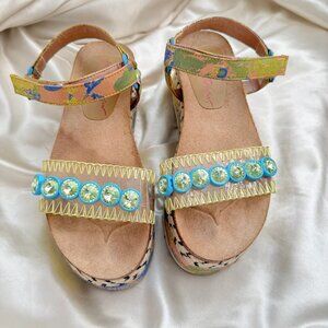 Betsey Johnson Jewel Strap Platform Sandals